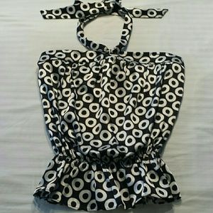 White House Black Market silky halter top